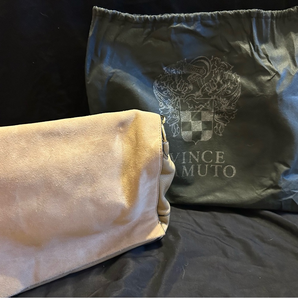 Vince Camuto Beige Leather Bag